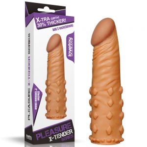 Удлиняющая насадка на пенис (Увеличения пениса). Add 2″ Pleasure X Tender Penis Sleeve. LV1054