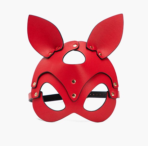 Сексуальная маска «заяц» красная.
