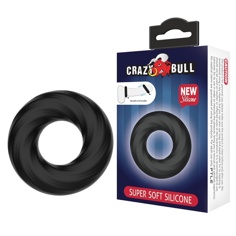 Эрекционное кольцо Crazy Bull Super Soft. BI-210181