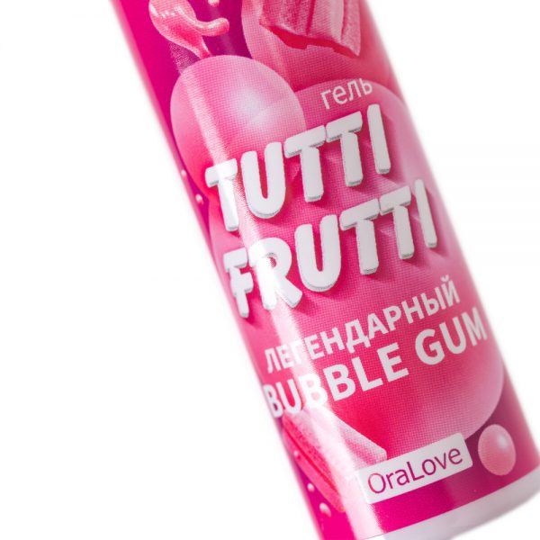 Съедобная гель-смазка TUTTI-FRUTTI для орального секса со вкусом BUBBLE GUM, 30 ГР