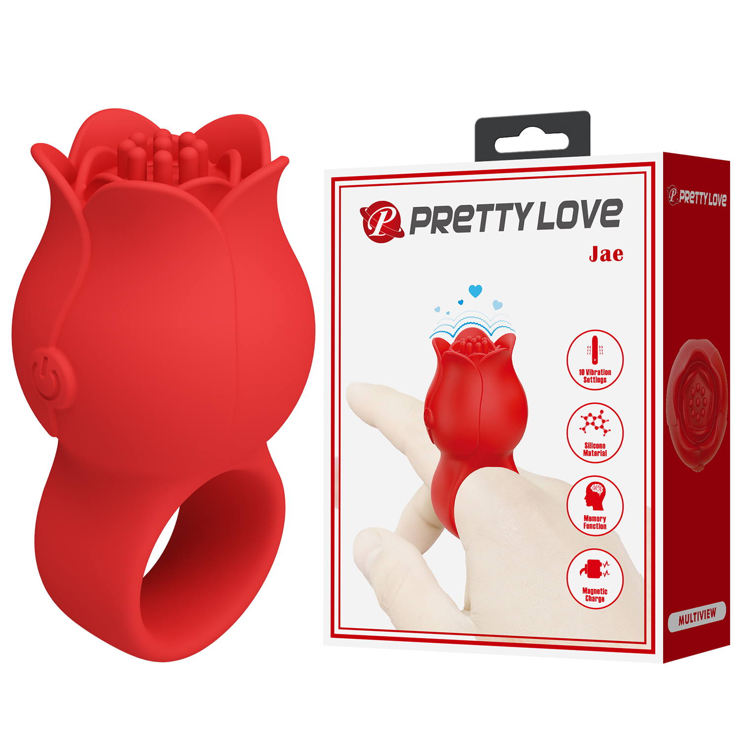 Пальчиковый вибратор PRETTY LOVE «Jae» BI-210336