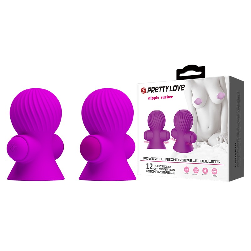 Вибраторы для сосков PRETTY LOVE с 12 режимами вибрации