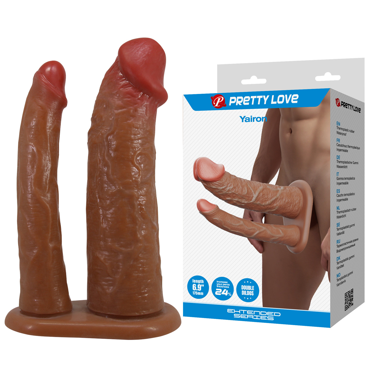 Насадка для двойного проникновения PRETTY LOVE Yairon BI-026286 из TPR.